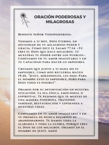 Oración Poderosa para un Milagro y Abundancia en tu Vida